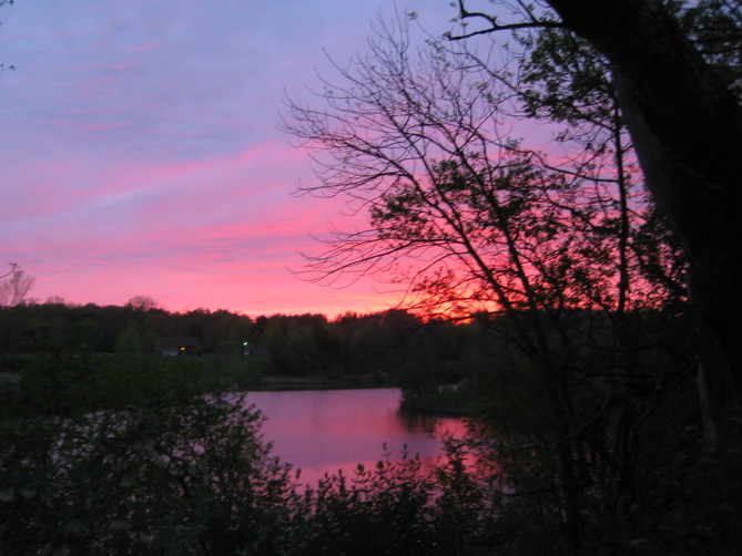 Sunset vista at Harper park site