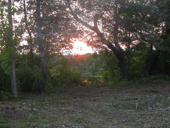 Sunrise vista at Harper park site